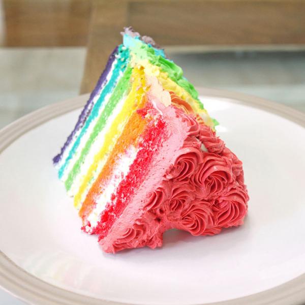 彩虹玫瑰---彩虹蛋糕
